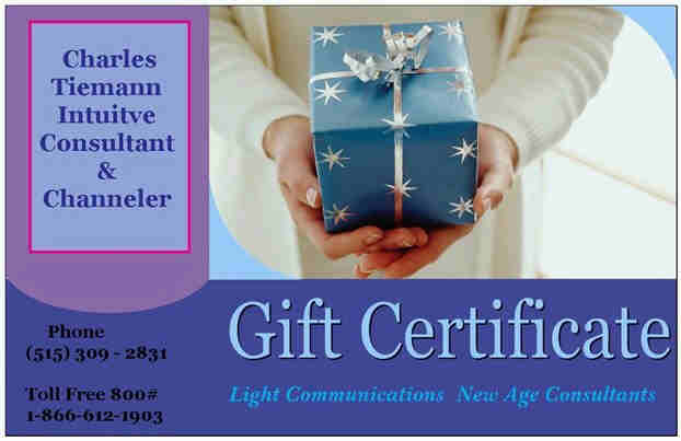 This is a picture of The Certificate we will send